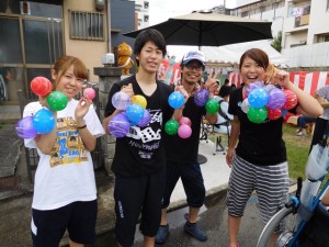 With local people at Jizo Basin